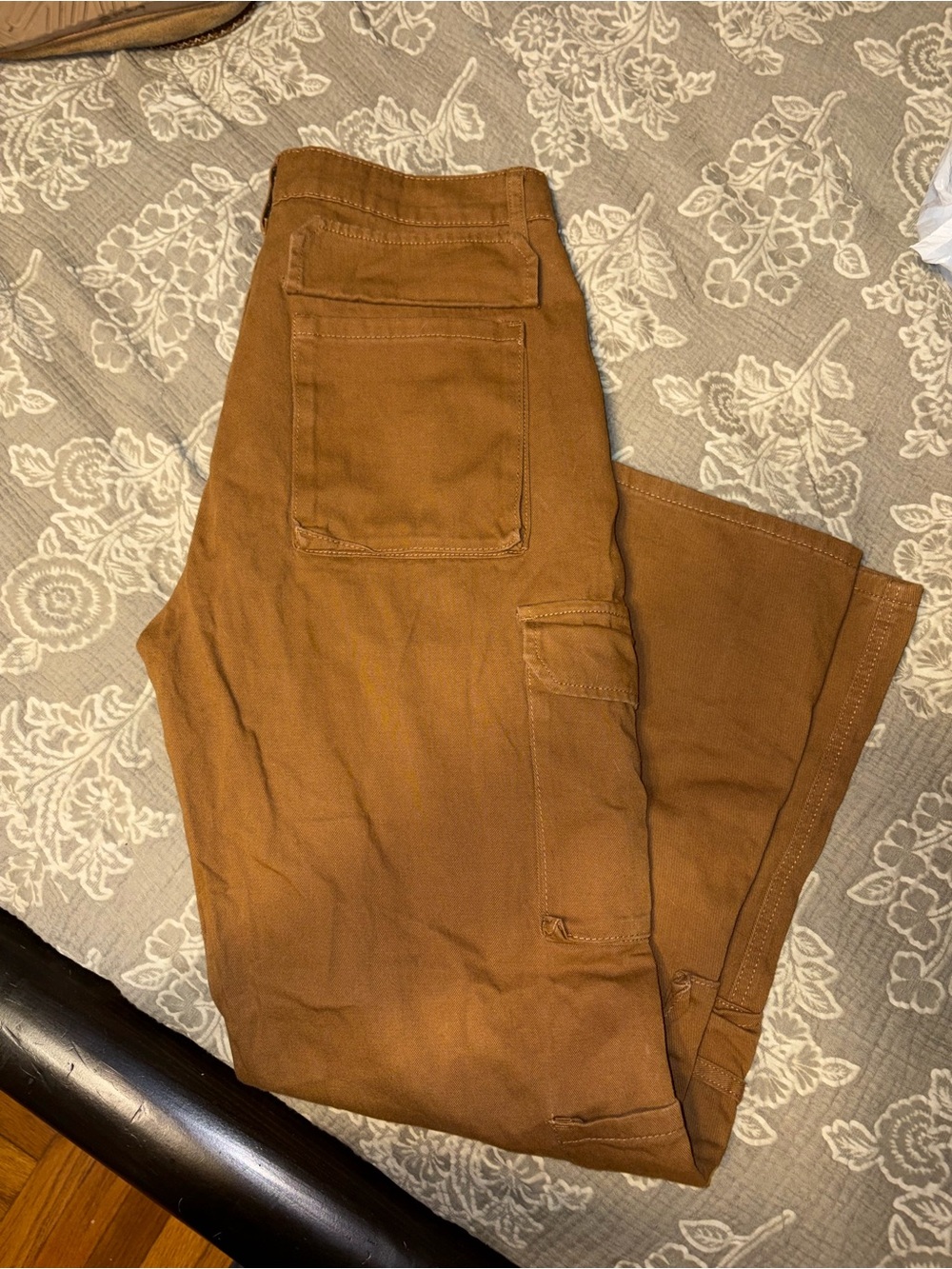 SHEIN Women's Cargo Pants in Chestnut Brown